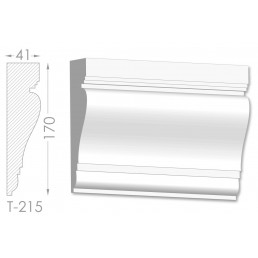 Тяга, молдинг з гіпсу т-215