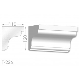 Тяга, молдинг з гіпсу т-226