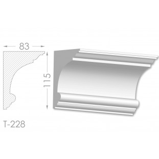 Тяга, молдинг из гипса т-228