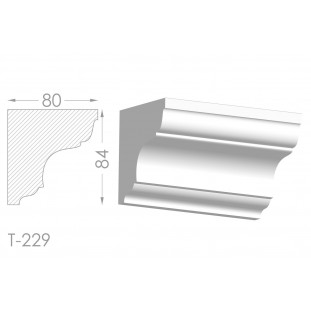 Тяга, молдинг з гіпсу т-229