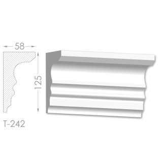 Тяга, молдинг з гіпсу т-242