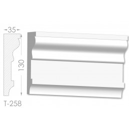 Тяга, молдинг з гіпсу т-258
