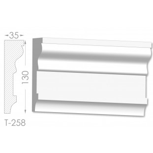 Тяга, молдинг з гіпсу т-258