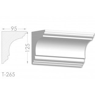 Тяга, молдинг з гіпсу т-265