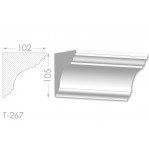 Тяга, молдинг з гіпсу т-267