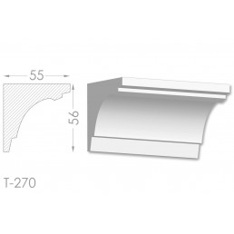 Тяга, молдинг з гіпсу т-270