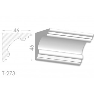 Тяга, молдинг з гіпсу т-273