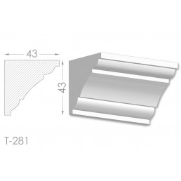Тяга, молдинг из гипса т-281