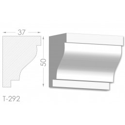 Тяга, молдинг з гіпсу т-292
