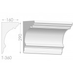 Тяга, молдинг з гіпсу т-360