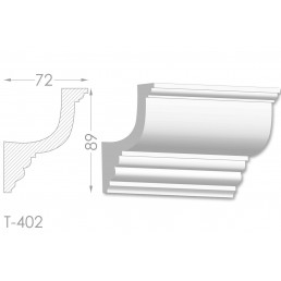 Тяга, молдинг з гіпсу т-402