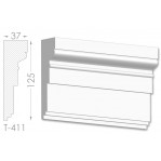 Тяга, молдинг з гіпсу т-411