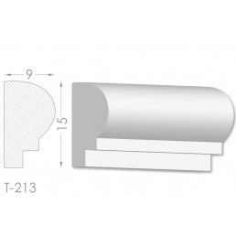 Тяга, молдинг з гіпсу т-213