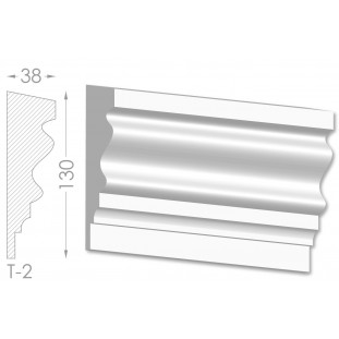 Тяга, молдинг з гіпсу т-2