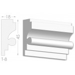 Тяга, молдинг з гіпсу т-8