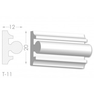 Тяга, молдинг з гіпсу т-11