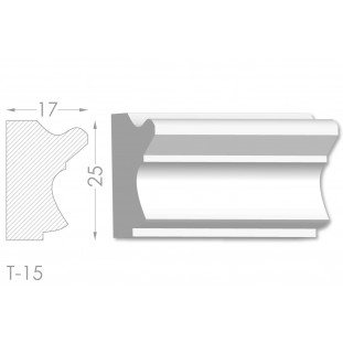 Тяга, молдинг з гіпсу т-15