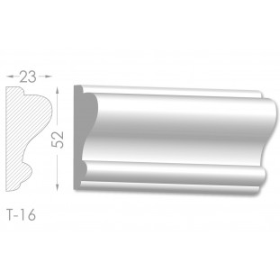 Тяга, молдинг з гіпсу т-16