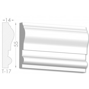 Тяга, молдинг з гіпсу т-17