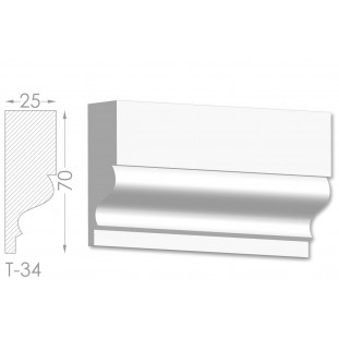 Тяга, молдинг з гіпсу т-34