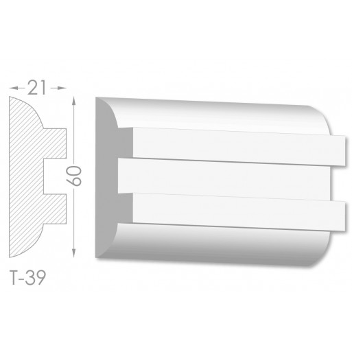 Тяга, молдинг з гіпсу т-39