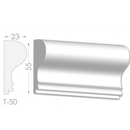 Тяга, молдинг з гіпсу т-50