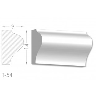 Тяга, молдинг з гіпсу т-54
