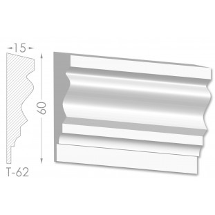 Тяга, молдинг з гіпсу т-62