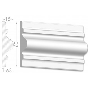 Тяга, молдинг из гипса т-63