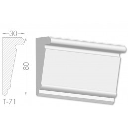 Тяга, молдинг из гипса т-71