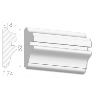 Тяга, молдинг з гіпсу т-74