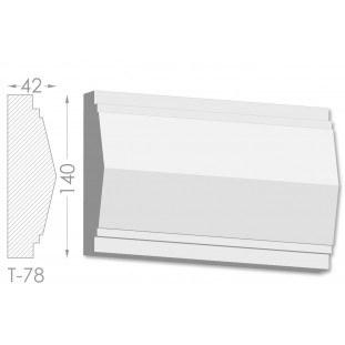 Тяга, молдинг з гіпсу т-78