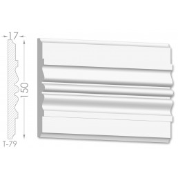 Тяга, молдинг з гіпсу т-79