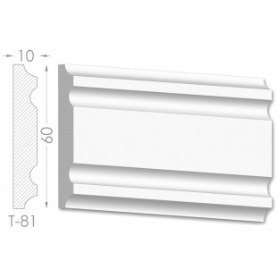 Тяга, молдинг из гипса т-81