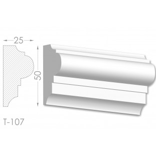 Тяга, молдинг из гипса т-107