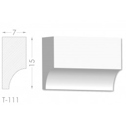 Тяга, молдинг з гіпсу т-111