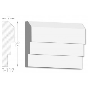 Тяга, молдинг из гипса т-119