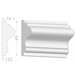 Тяга, молдинг з гіпсу т-123