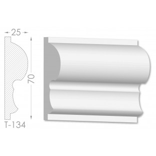 Тяга, молдинг з гіпсу т-134