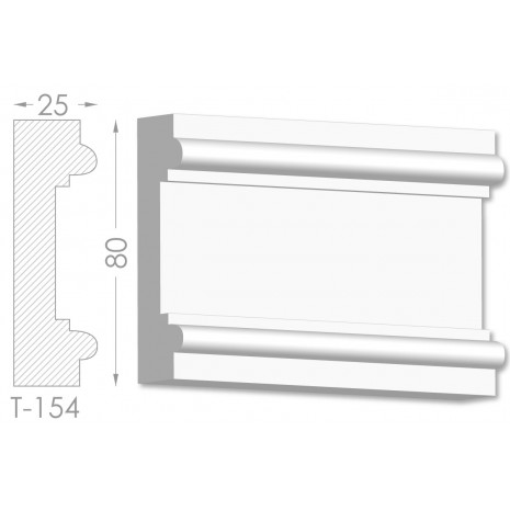 Тяга, молдинг з гіпсу т-154