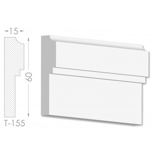 Тяга, молдинг из гипса т-155