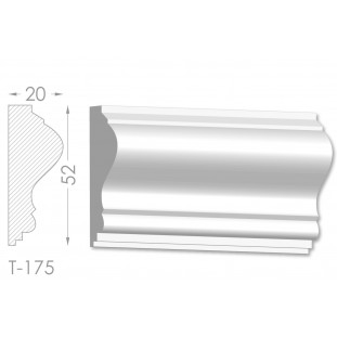 Тяга, молдинг з гіпсу т-175