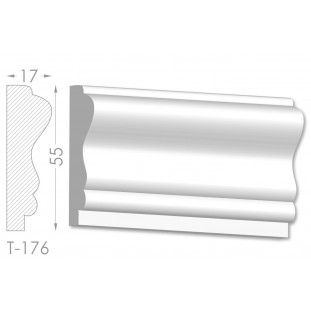 Тяга, молдинг з гіпсу т-176