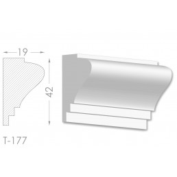 Тяга, молдинг з гіпсу т-177