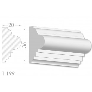 Тяга, молдинг из гипса т-199