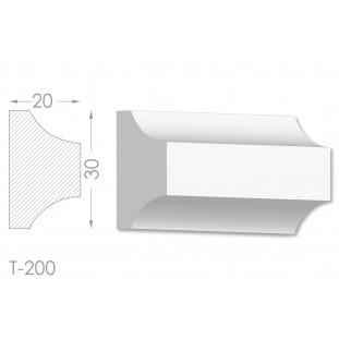 Тяга, молдинг з гіпсу т-200