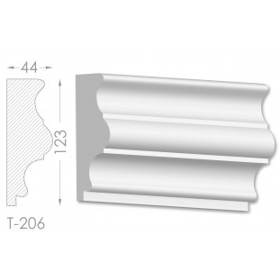 Тяга, молдинг из гипса т-206