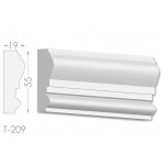 Тяга, молдинг з гіпсу т-209