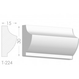 Тяга, молдинг з гіпсу т-224