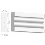 Тяга, молдинг з гіпсу т-238